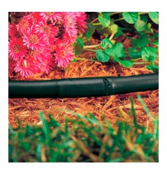 Rollo de 25m de tuberia de goteo 16mm con goteros a 35 cm 2 l/h color negro. blue bird