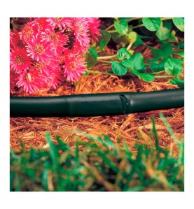 Rollo de 25m de tuberia de goteo 16mm con goteros a 35 cm 2 l/h color negro. blue bird