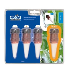 Sistema de riego aquac para macetas 3+1 conos 7 cl/dia blue bird