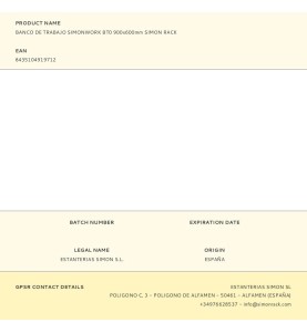 Banco de trabajo simonwork bt0 900 x 600 mm