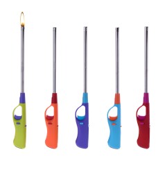 Encendedor extra largo especial bbq recargable 35 x 4 x 2,5cm colores surtidos euro/u
