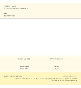 Bota de seguridad riga s3 talla 37