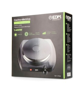 Cocina electrica 1 fuego ce/a13 1400 w negra