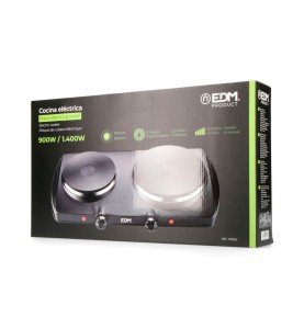 Cocina electrica 2 fuegos ce/a13 1400 w negra