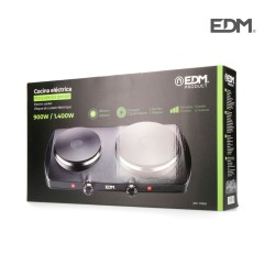 Cocina electrica 2 fuegos ce/a13 1400 w negra