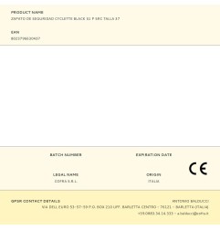 Zapato de seguridad cyclette black s1 p src talla 37