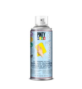Limpiador para objetos y superficies 100% alcohol isopropilico en spray 400ml pinty plus