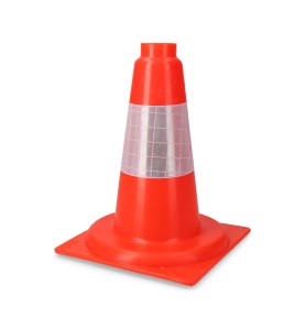 Cono de señalizacion polipropileno naranja 30cm reflex