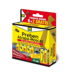 Preben tira atrapa moscas 10 unid