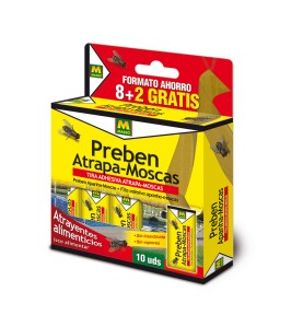 Preben tira atrapa moscas 10 unid