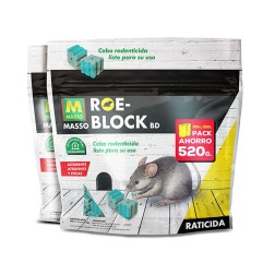 Raticida roe-block 260 g + 260 g