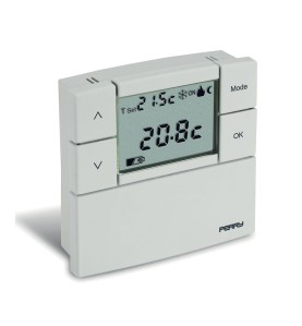 Termostato digital 3 v serie zefiro 8,4 x 2,3 x 8,4 cm