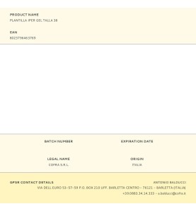 Plantilla iper gel talla 38