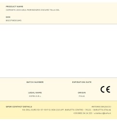 Camiseta java azul marino/gris oscuro talla xxl