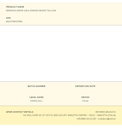 Bermuda kediri azul marino negro talla 48