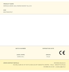 Bermuda kediri azul marino negro talla 50