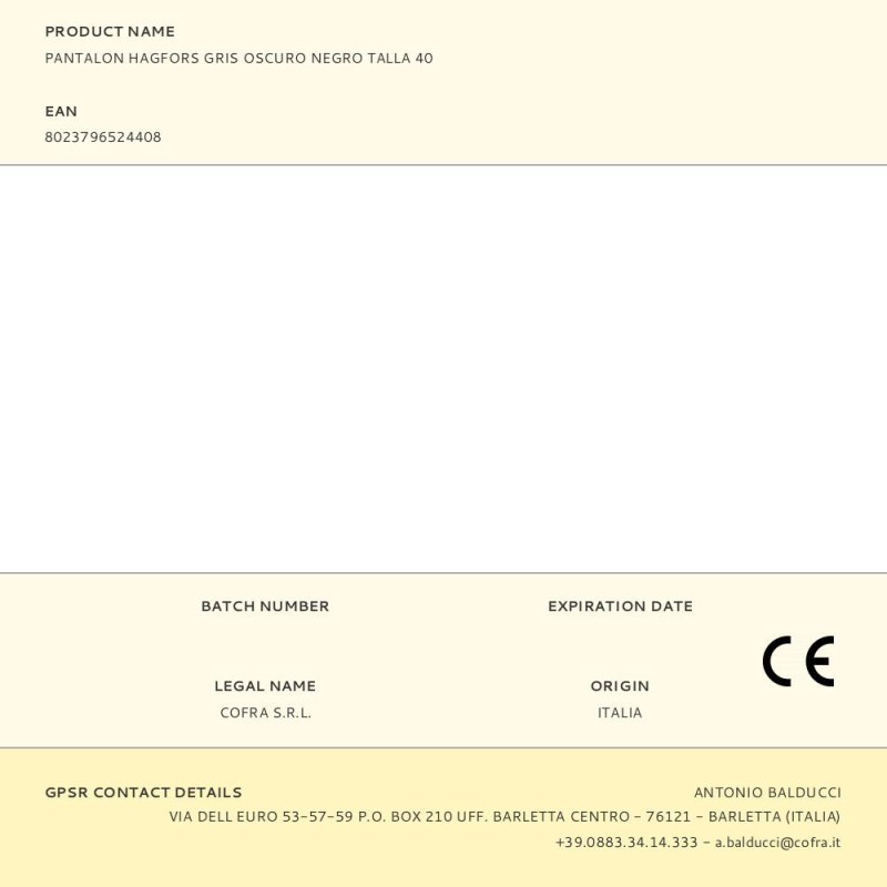 Pantalon hagfors gris oscuro negro talla 40