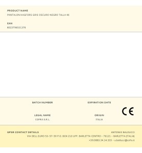 Pantalon hagfors gris oscuro negro talla 46