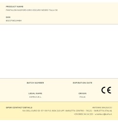 Pantalon hagfors gris oscuro negro talla 56