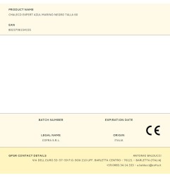 Chaleco expert azul marino negro talla 60