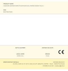 Cazadora woman forro polar rider azul marino negro talla l