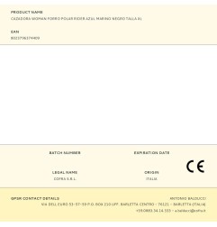 Cazadora woman forro polar rider azul marino negro talla xl