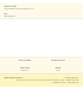 Polo woman giza azul marino talla m