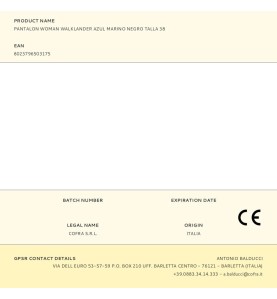 Pantalon woman walklander azul marino negro talla 38