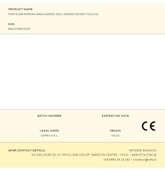 Pantalon woman walklander azul marino negro talla 42