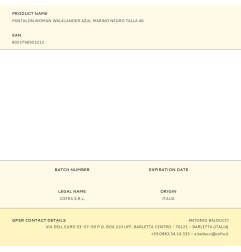 Pantalon woman walklander azul marino negro talla 46