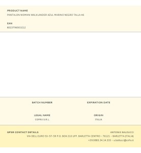 Pantalon woman walklander azul marino negro talla 46