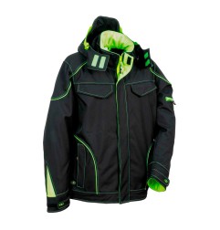 Cazadora softshell tecka negro lime talla 50