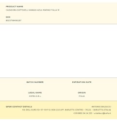 Cazadora softshell vannas azul marino talla m