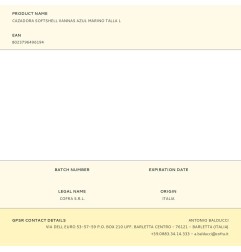 Cazadora softshell vannas azul marino talla l