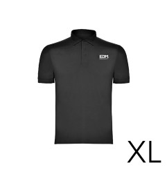 Polo negro talla-xl manga corta bordado