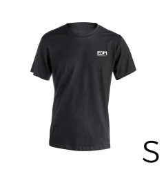 Camiseta negra talla-s manga corta bordado