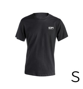 Camiseta negra talla-s manga corta bordado