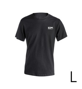 Camiseta negra talla-l manga corta bordado