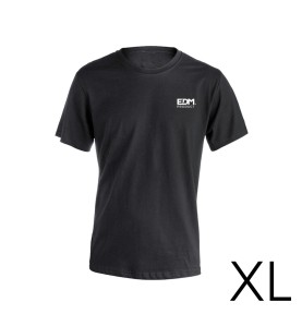 Camiseta negra talla-xl manga corta bordado