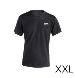 Camiseta negra talla-xxl manga corta bordado
