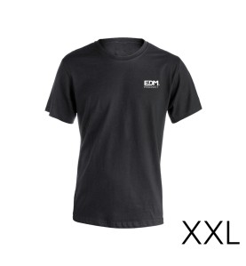 Camiseta negra talla-xxl manga corta bordado