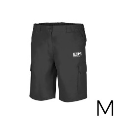 Bermuda negra talla-m serigrafiada