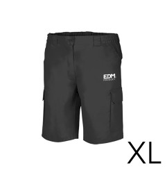 Bermuda negra talla-xl serigrafiada