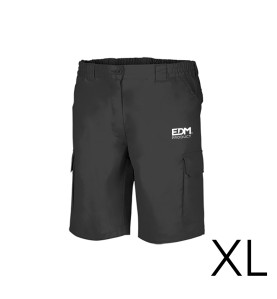 Bermuda negra talla-xl serigrafiada