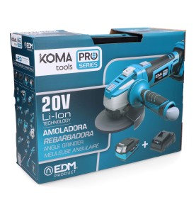 Kit amoladora 20 v con 1 bateria 4.0ah y cargador 08772. 28,9 x 27 cm. pro series battery