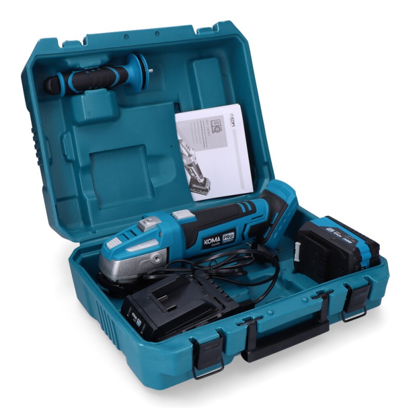 Kit amoladora 20 v con 1 bateria 4.0ah y cargador 08772. 28,9 x 27 cm. pro series battery