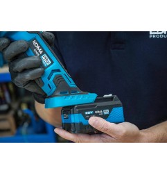 Kit amoladora 20 v con 1 bateria 4.0ah y cargador 08772. 28,9 x 27 cm. pro series battery