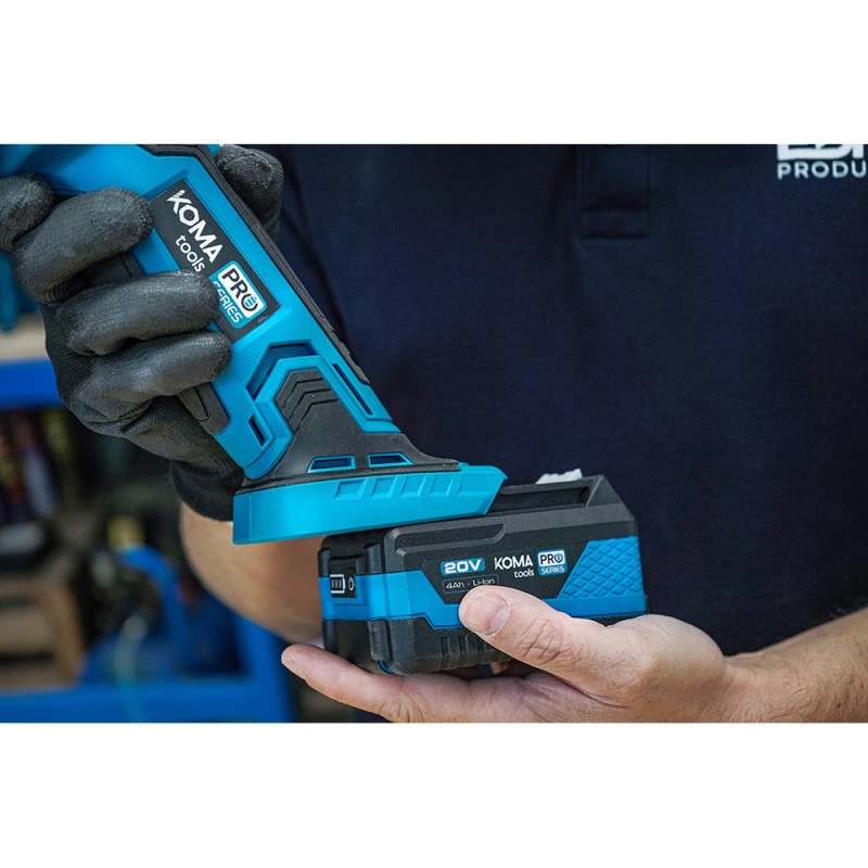Kit amoladora 20 v con 1 bateria 4.0ah y cargador 08772. 28,9 x 27 cm. pro series battery