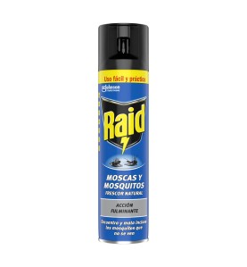 Raid insecticida spray 400ml moscas y mosquitos