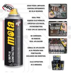 Spray limpiador de contactos electrico 216ml lc02 mota